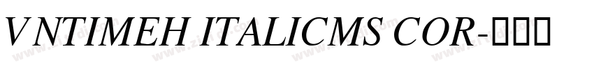 VNTimeH ItalicMS cor字体转换